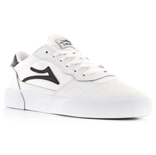 Lakai Cambridge Skate Shoe - White Leather profile