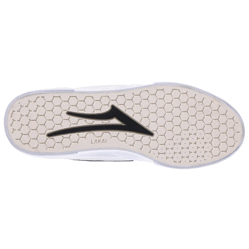 Lakai Cambridge Skate Shoe - White Leather tread