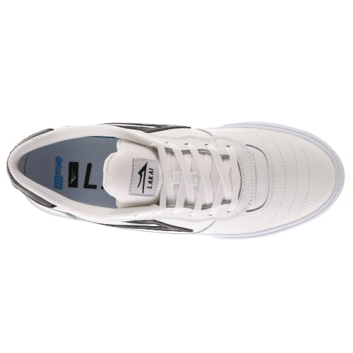 Lakai Cambridge Skate Shoe - White Leather top