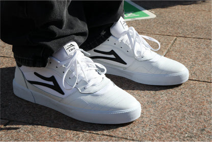 Lakai Cambridge Skate Shoe - White Leather photo