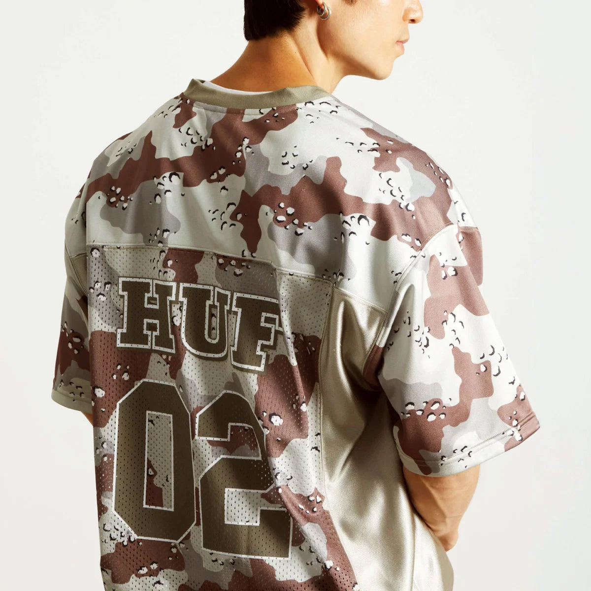 HUF Camo Football Jersey - Brown