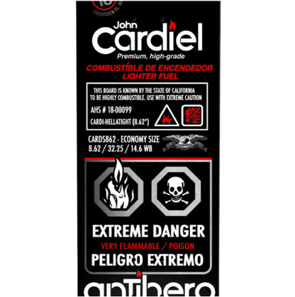 Antihero Cardiel Fueled Up Skateboard Deck 8.62" graphic