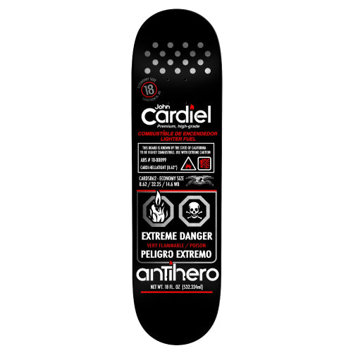 Antihero Cardiel Fueled Up Skateboard Deck 8.62" full bottom