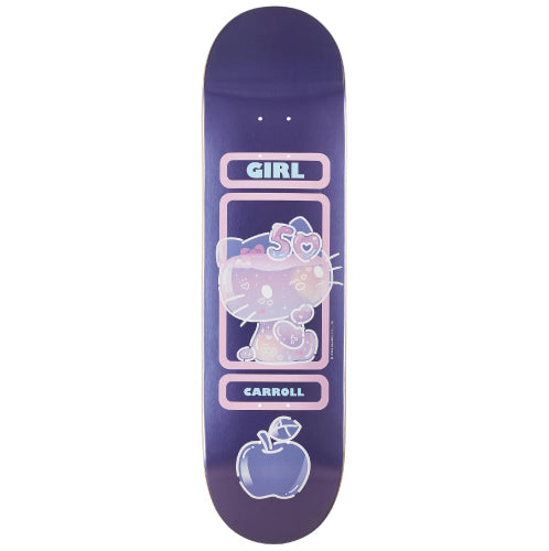 Girl X Hello Kitty 50th Anniversary Carroll Skateboard Deck 8.375"