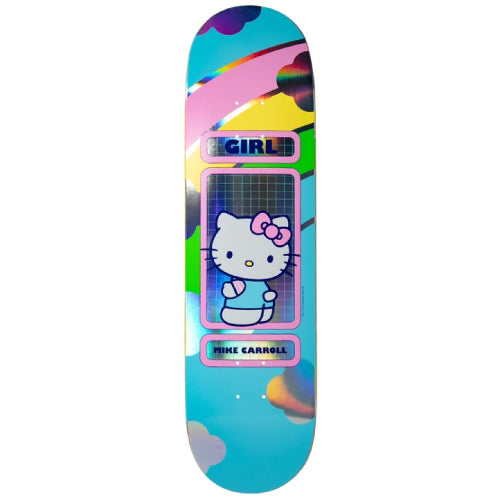Girl X Hello Kitty Carroll Rainbow Blind Bag Skateboard Deck 8.5" silver