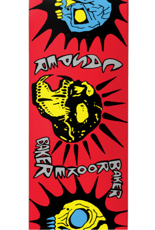 Baker Casper Wide Jaw Skateboard Deck 8.475" close