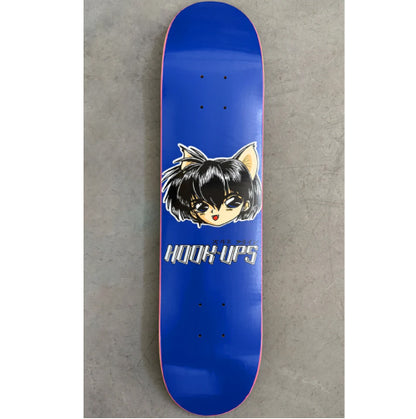Hook-Ups 30 Years Cat Girl Skateboard Deck 7.3" jk full