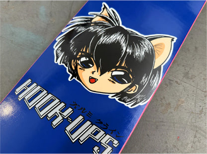 Hook-Ups 30 Years Cat Girl Skateboard Deck 7.3" jk