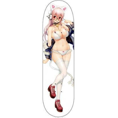 Hook-Ups Jeremy Klein Sonico Cat Girl Skateboard Deck 8.5" full