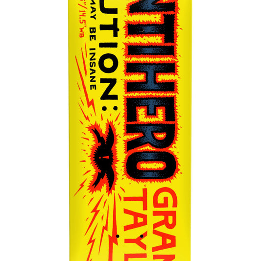 Antihero Grant Caution Skateboard Deck 8.38" graphic