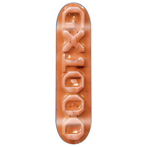 GX1000 Ceramic Orange Skateboard Deck 8.625" full