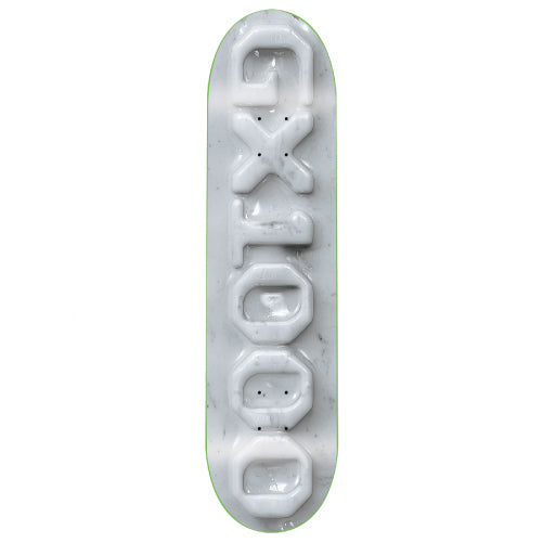 GX1000 Ceramic White Skateboard Deck 8.25" full