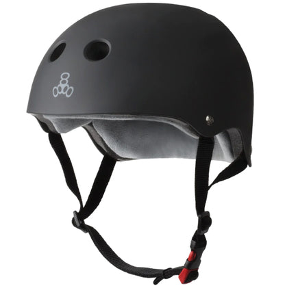 Triple Eight Certified Sweatsaver Helmet - Black Matte