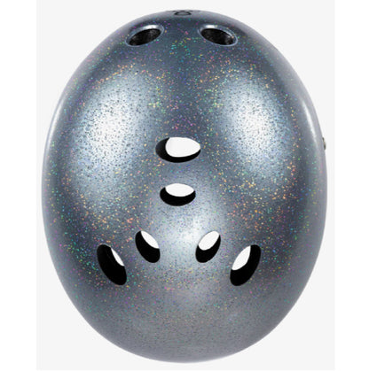 Triple Eight Certified Sweatsaver Helmet silver glitter top