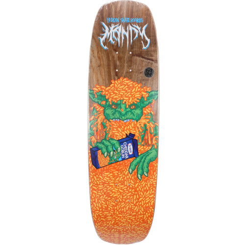 Heroin Mandy X Bratrud Symmetrical Shuv Skateboard Deck 9.0"