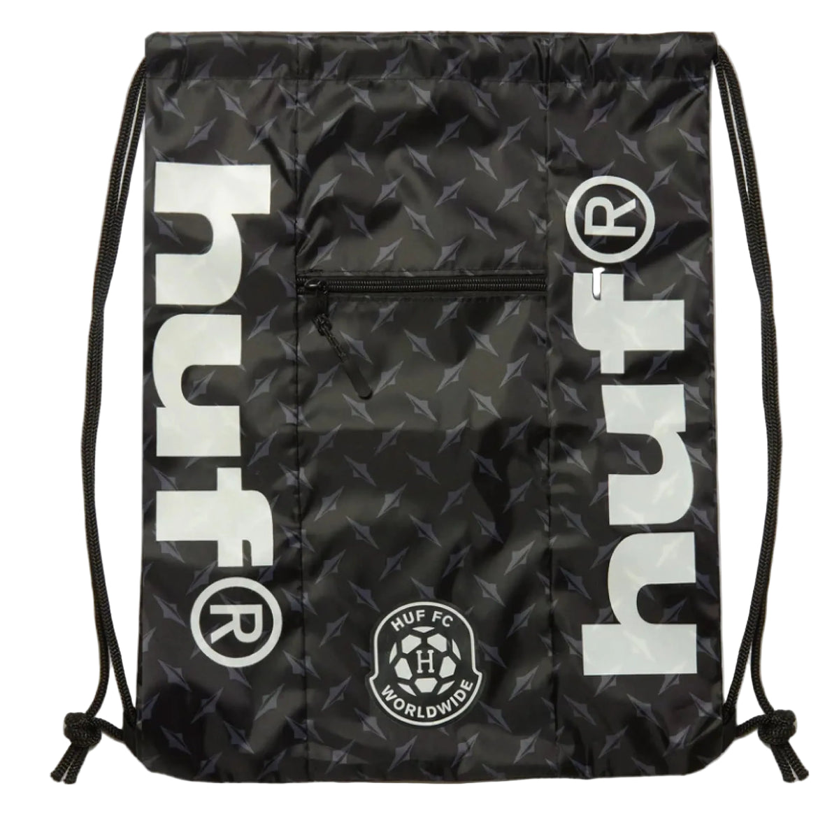 HUF FC Cinch Bag - Black front