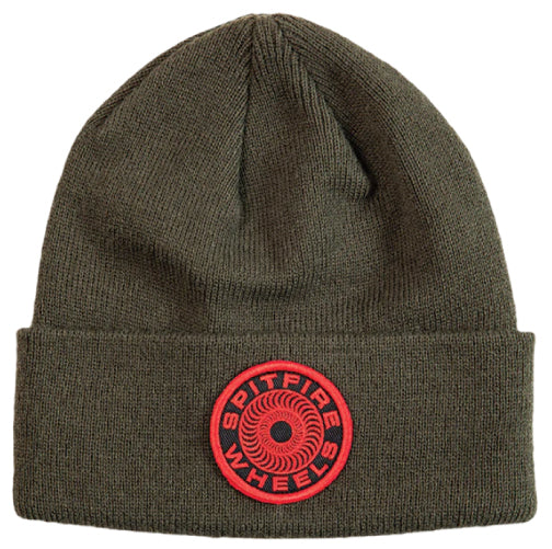 Spitfire Classic '87 Patch Beanie - Olive/Red