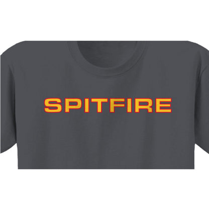 Spitfire Classic '87 Tee - Charcoal/Gold/Red graphic