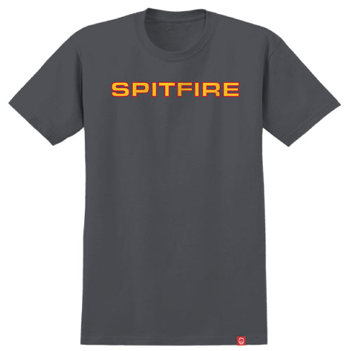 Spitfire Classic '87 Tee - Charcoal/Gold/Red full