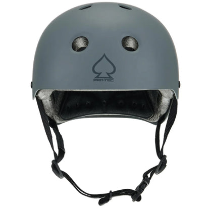 Pro-Tec Classic Certified Skate Helmet matte gray front