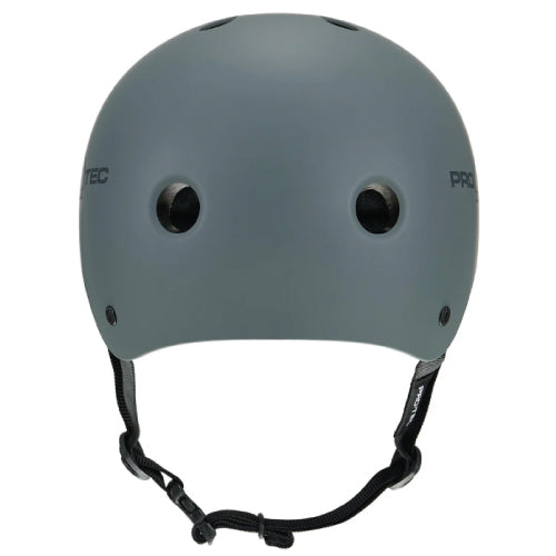 Pro-Tec Classic Certified Skate Helmet matte gray back