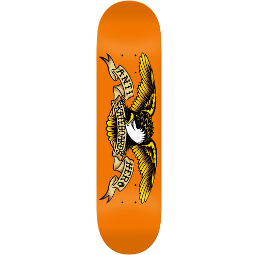 Antihero Classic Eagle Skateboard Deck Orange 9.0"