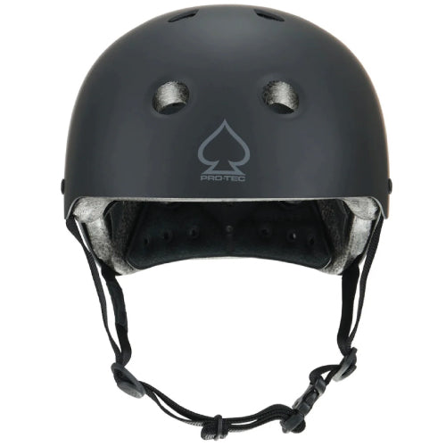 Pro-Tec Classic Certified Skate Helmet matte black front