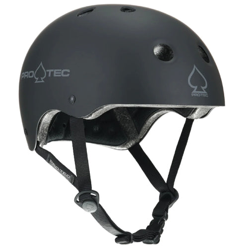 Pro-Tec Classic Certified Skate Helmet matte black front profile