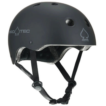 Pro-Tec Classic Certified Skate Helmet matte black front profile
