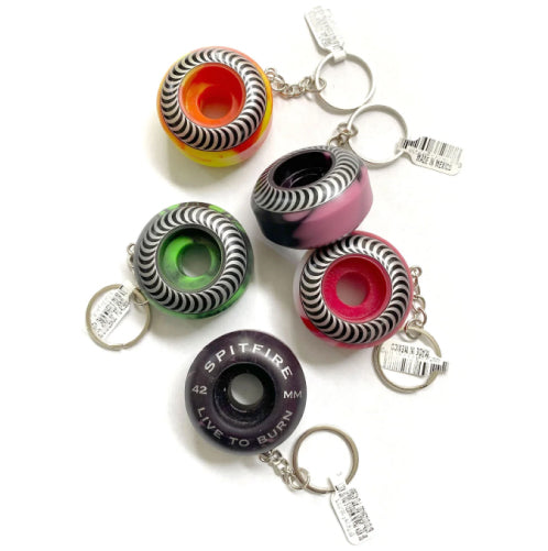 Spitfire Classic Swirl Wheel Keychain assorted