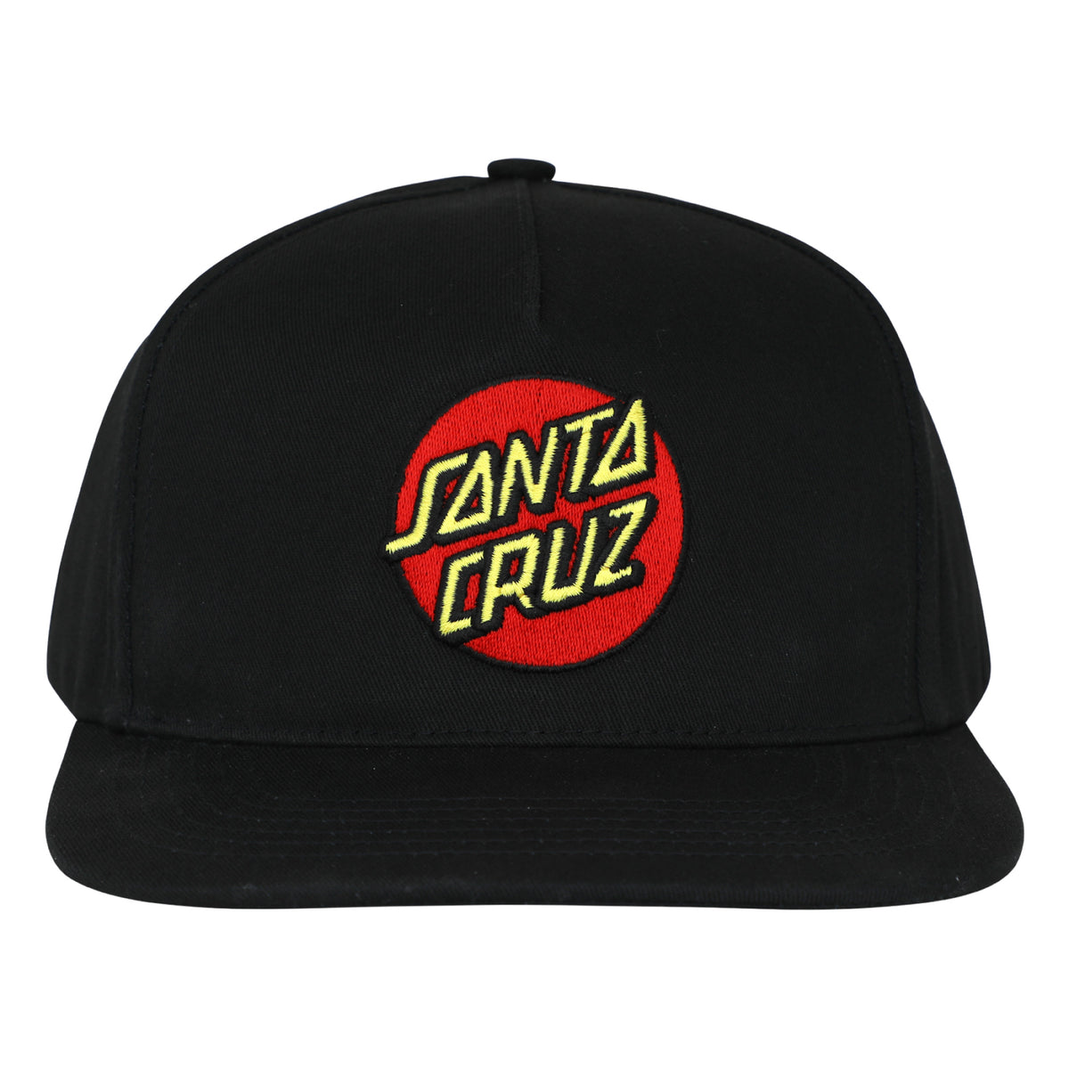 Santa Cruz Classic Dot Snapback Hat - Youth Black front
