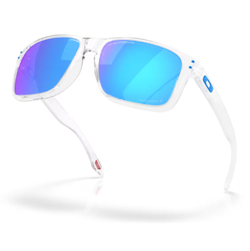 Oakley Holbrook XXL - Polished Clear/Prizm Sapphire Polarized