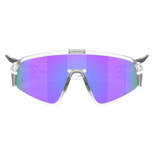 Oakley Latch Panel Matte Clear Frame with Prizm Violet Lenses