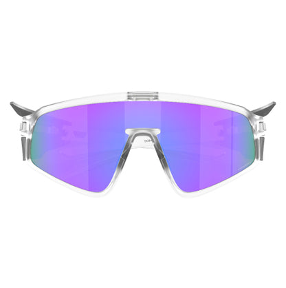 Oakley Latch Panel Matte Clear Frame with Prizm Violet Lenses
