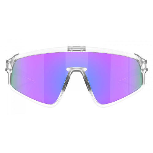 Oakley Latch Panel Matte Clear Frame with Prizm Violet Lenses