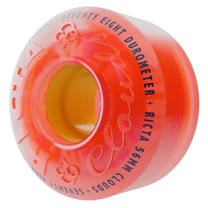 Ricta Clouds Wheels Pink Citrus 56MM 78A profile