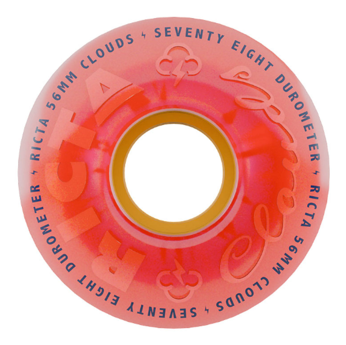 Ricta Clouds Wheels Pink Citrus 56MM 78A outside