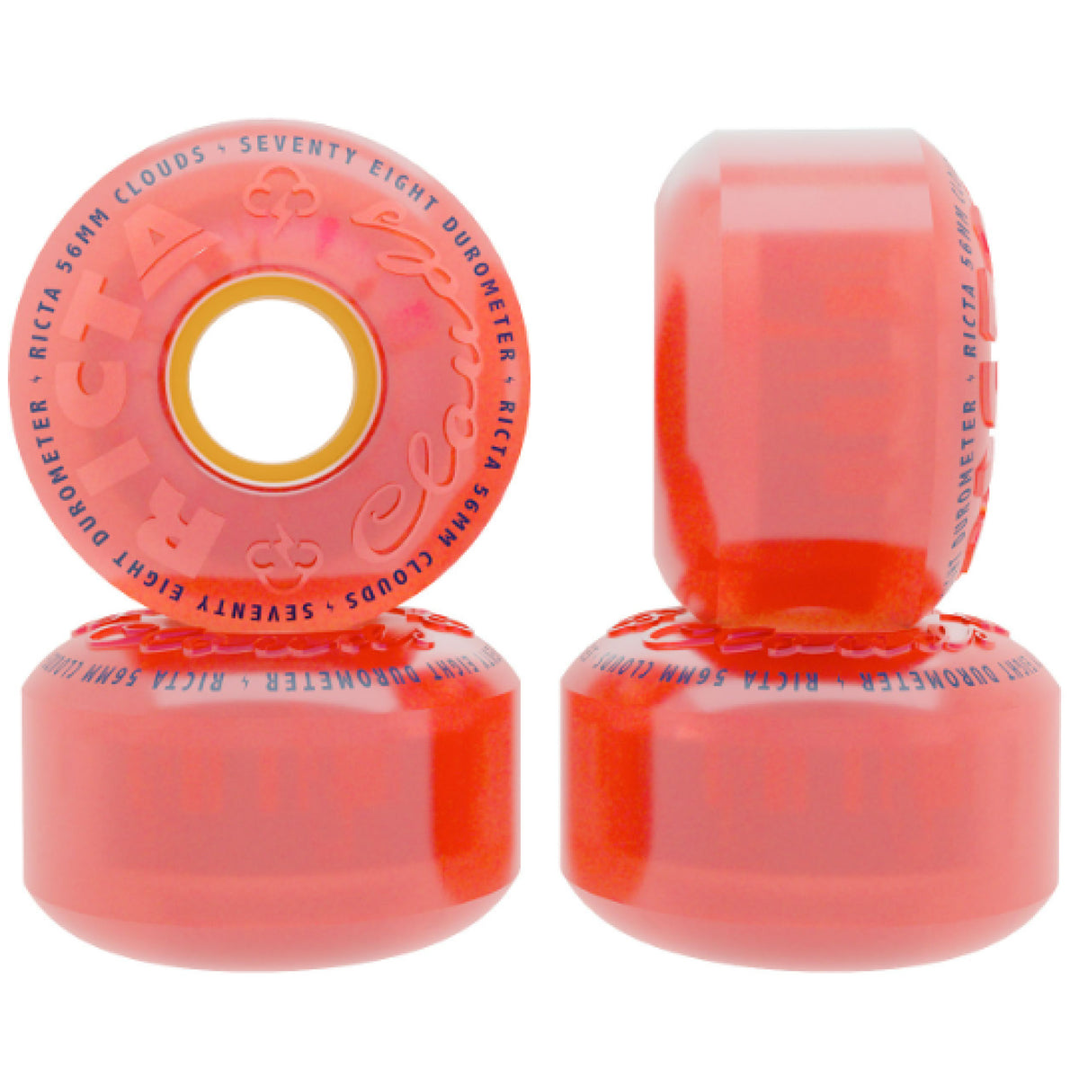 Ricta Clouds Wheels Pink Citrus 56MM 78A set