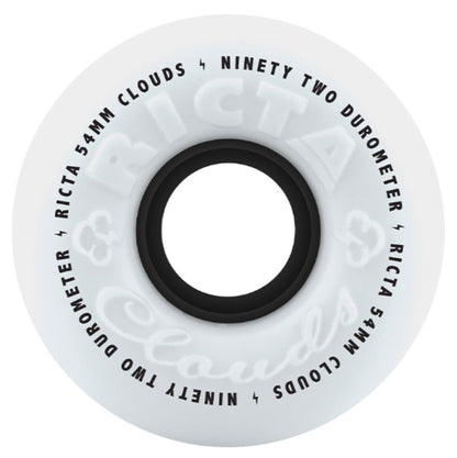 Ricta Clouds Wheels White Black 54MM 92A outside
