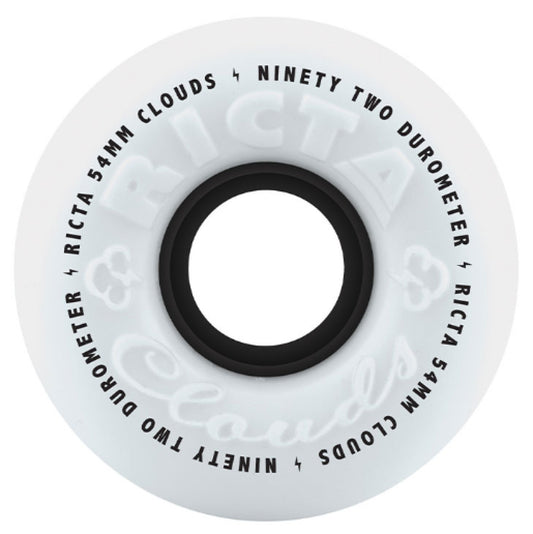 Ricta Clouds Wheels White Black 54MM 92A outside