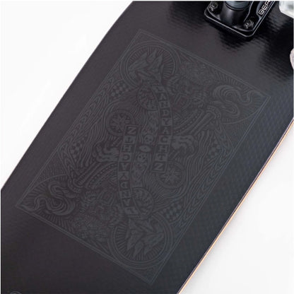 Landyachtz Dinghy Coffin Stealth Card Complete 28.2" graphic