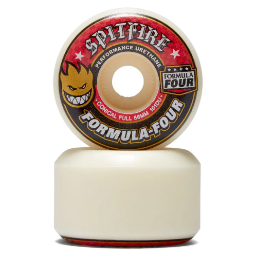 Spitfire F4 Conical Full Red/Natural Wheels 101D 56mm pair