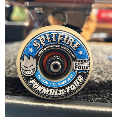 Spitfire F4 Conical Full Natural/Blue/Black Wheels 5MM 99D