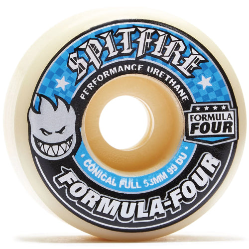 Spitfire F4 Conical Full Natural/Blue/Black Wheels 5MM 99D