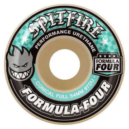 Spitfire F4 Conical Full Natural/Teal Wheels 97D