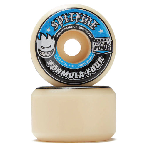 Spitfire F4 Conical Full Natural/Blue/Black Wheels 58MM 99D