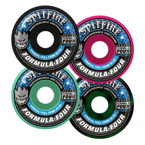 Spitfire F4 Conical Full Wheels Assorted 52MM 99D