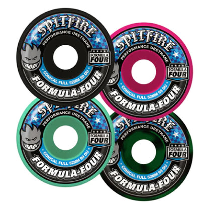Spitfire F4 Conical Full Wheels Assorted 52MM 99D