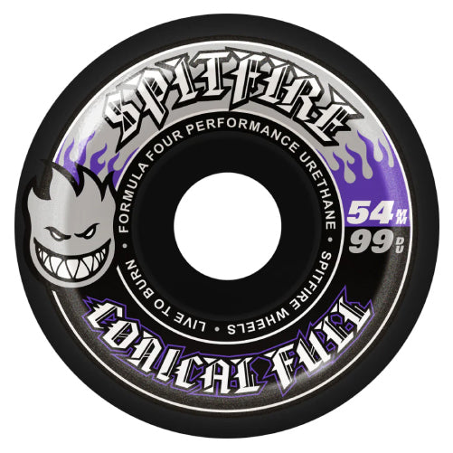 Spitfire F4 Conical Full Wheels black 54MM 99D