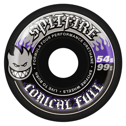 Spitfire F4 Conical Full Wheels black 54MM 99D